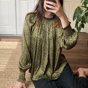 Animal print blouse